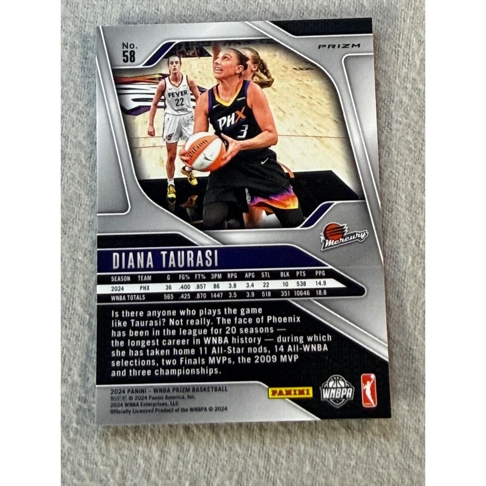 2024 Panini Prizm WNBA Diana Taurasi Orange Ice Caitlin Clark rc Cameo
